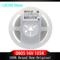 2000pcs 0805 1µF X5R SMD Capacitor Reel 10V 16V 25V 50V SMD Capacitor Reel Axl 0805 105 50V