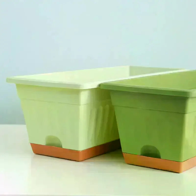 Rectangle Plastic Window Box Planter with Drainage – 50cm Window Box Planter Axl