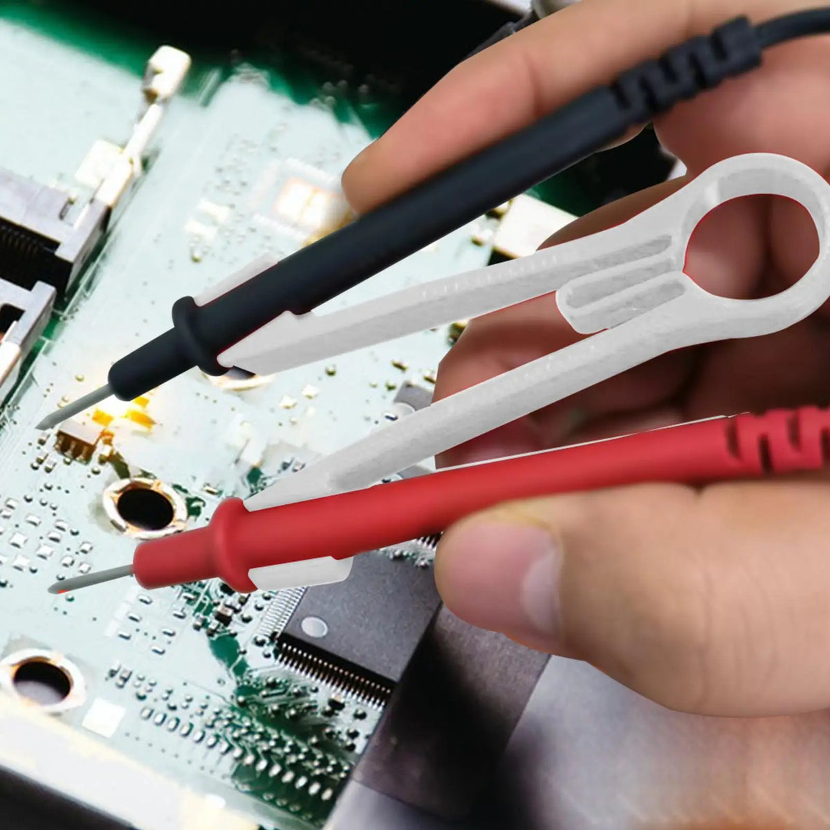 Multimeter Probe Holder – One-Handed Test Lead Clamp Tool Multimeter Probe Holder Axl