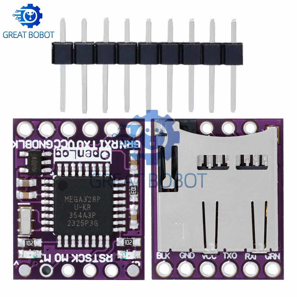 OpenLog Serial Data Logger – Micro SD Module for Arduino Data Logger Module Axl