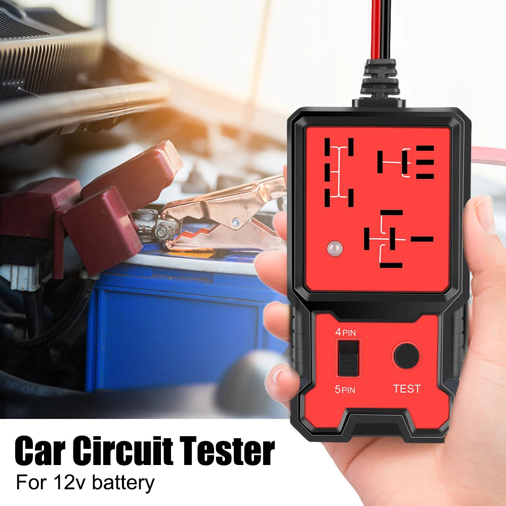Universal 12V Automotive Relay Tester – LED Pass/Fail Indicator Automotive Relay Tester Axl