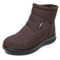Waterproof Winter Snow Boots – Plush Lined Non-Slip Ankle Winter Snow Boots Axl brown 41
