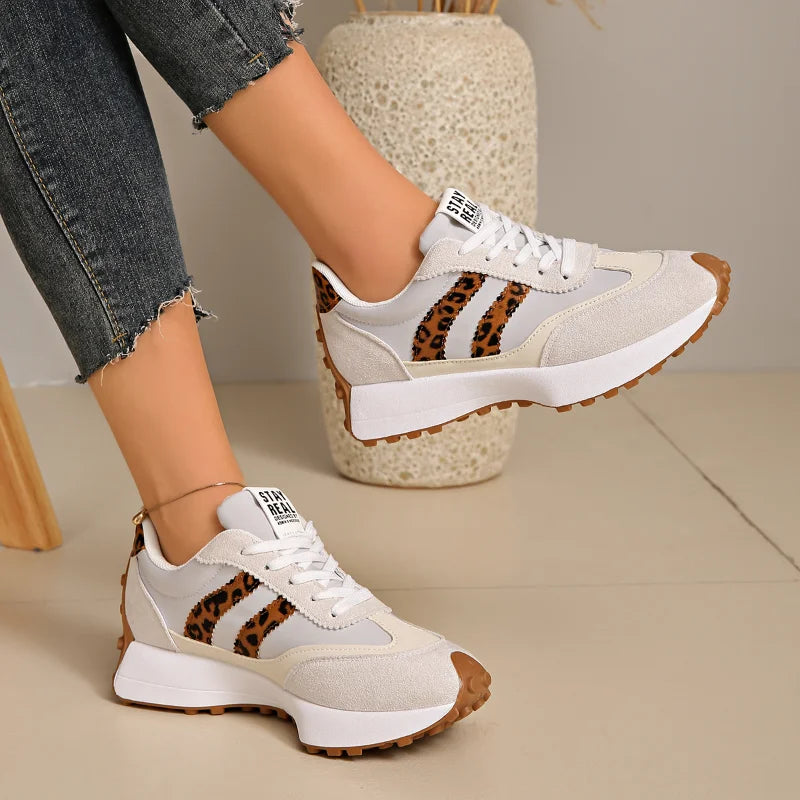 UXST Women's Anti-Slip Casual Sneakers – Soft Sole Lace-Up Women's Casual Sneakers Axl