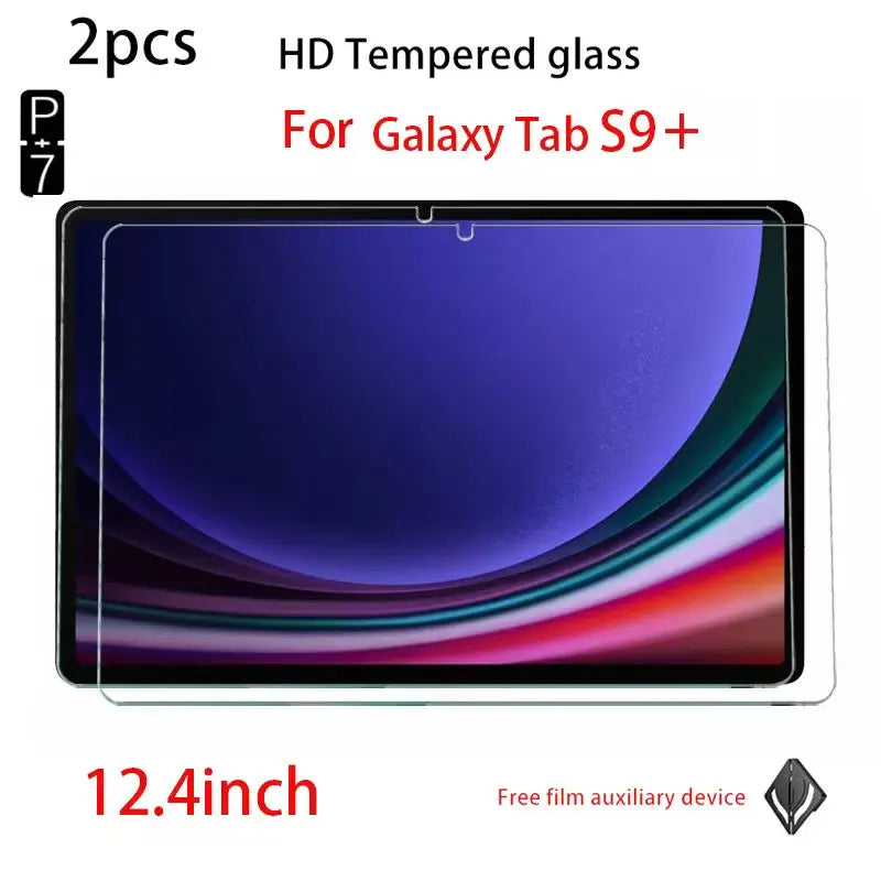 2-Pack Tempered Glass Screen Protector Samsung Galaxy Tab 12.4" Tablet Screen Protector Axl FOR S9PLUS 12.4Inch