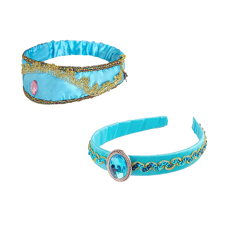 Girls Arabian Princess Crystal Headband – Cosplay Party Accessory Crystal Hair Headband Axl