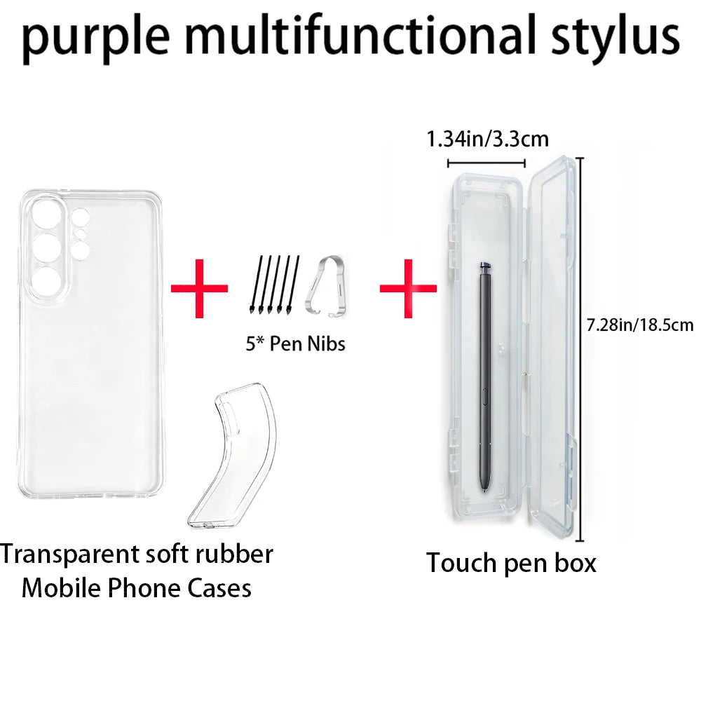 Samsung Galaxy S26 Ultra S Pen + Nibs + Clear Case 3-Piece Kit Phone Accessories Kit Axl Cobalt Violet