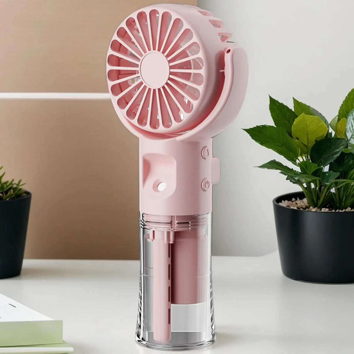 Mini Handheld Misting Fan – USB Rechargeable Water Spray Fan Handheld Misting Fan Axl