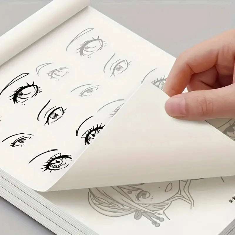 Anime Line Art Drawing Book – 48-Page Beginner Sketchbook Anime Drawing Book Axl