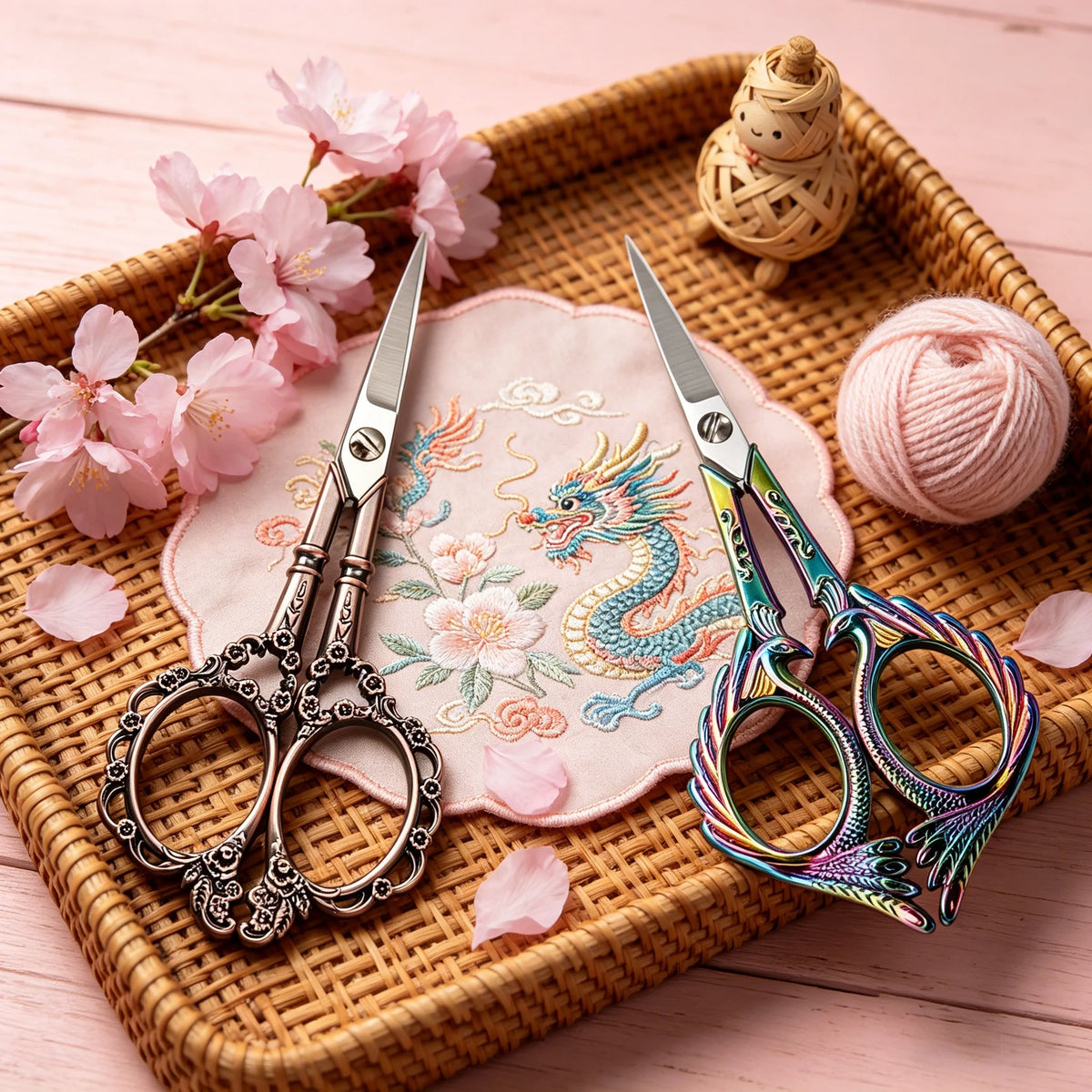 Stainless Steel Craft & Sewing Scissors – Embroidery Tailor Set Craft Scissors Set Axl Scissors-2PCS