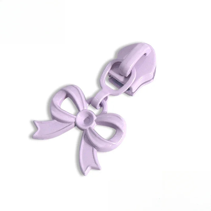 4-Pack Cute Bow Zipper Pull Tabs | Size 3/5 Colorful Resin Zipper Pull Tabs Axl