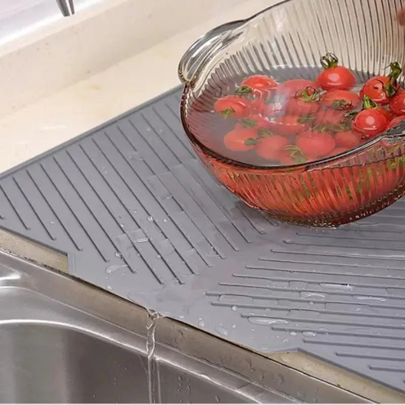 Silicone Dish Drying Mat – Non-Slip Heat-Resistant Kitchen Pad Silicone Drying Mat Axl
