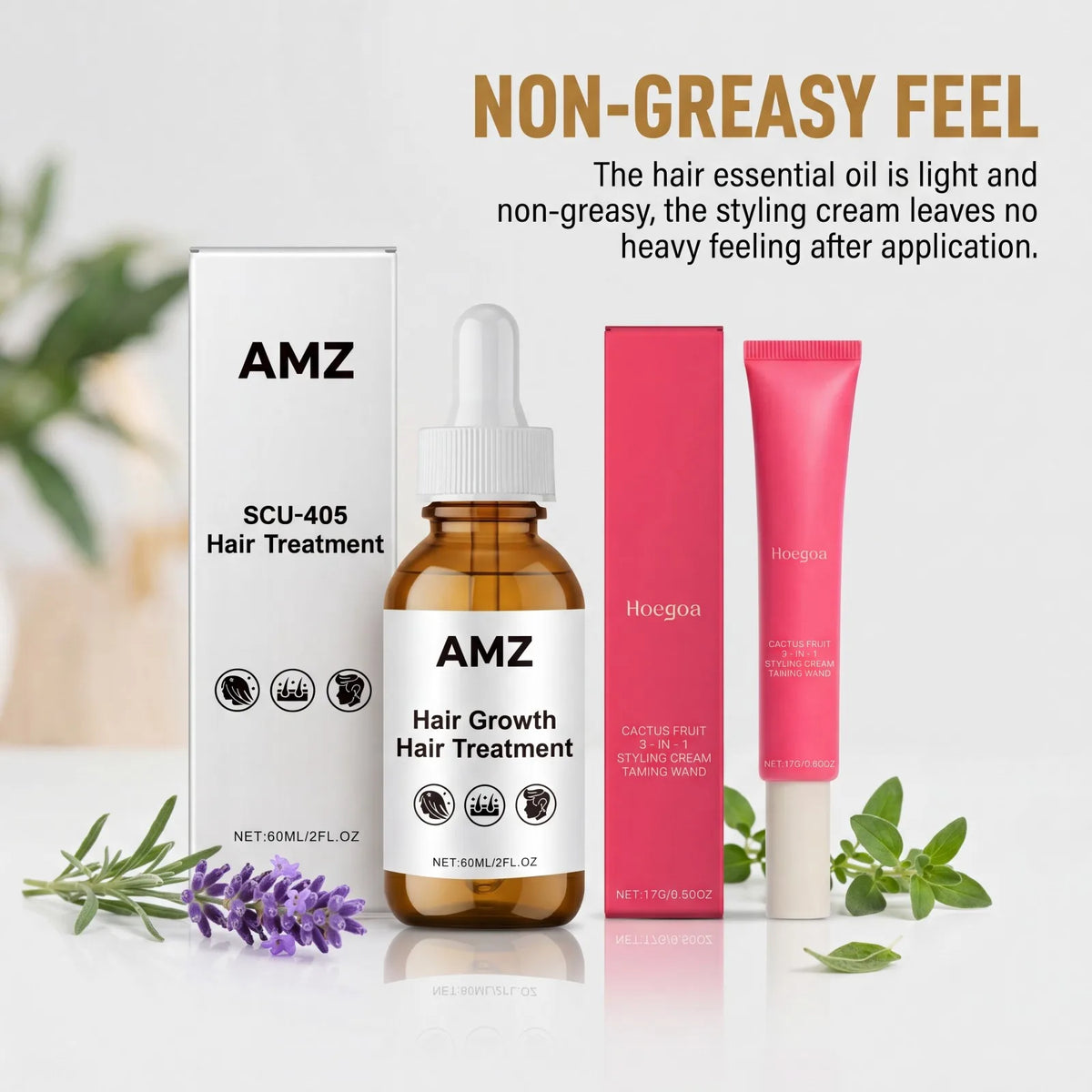 2-in-1 Hair Styling Cream & Nourishing Essential Oil Kit Hair Styling Kit Axl