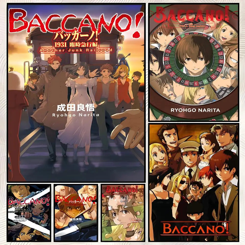 Anime Baccano Self-Stick HD Wall Art Poster – Waterproof Decor Anime Wall Poster Axl