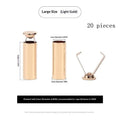 20 Pcs Metal Cord End Stoppers for Bags, Shoes & Lanyards Cord End Stoppers Axl Light Gold 20pcs