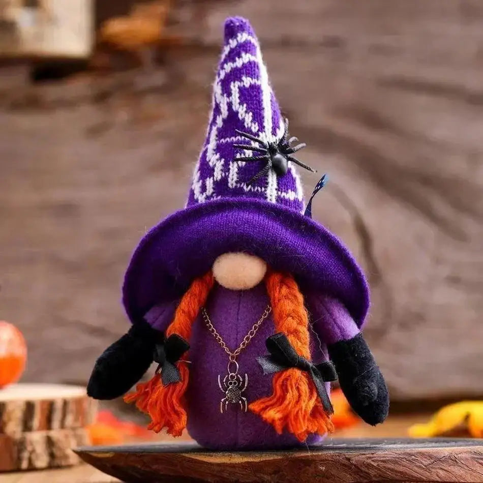 Halloween Gnome Dwarf Doll – Spooky Desktop Ornament Decor Halloween Gnome Ornament Axl