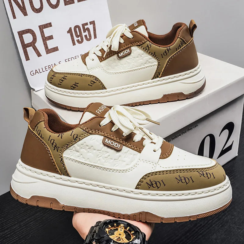 Men's Breathable Casual Sneakers – Lace-Up Fashion Trainers Men's Casual Sneakers Axl