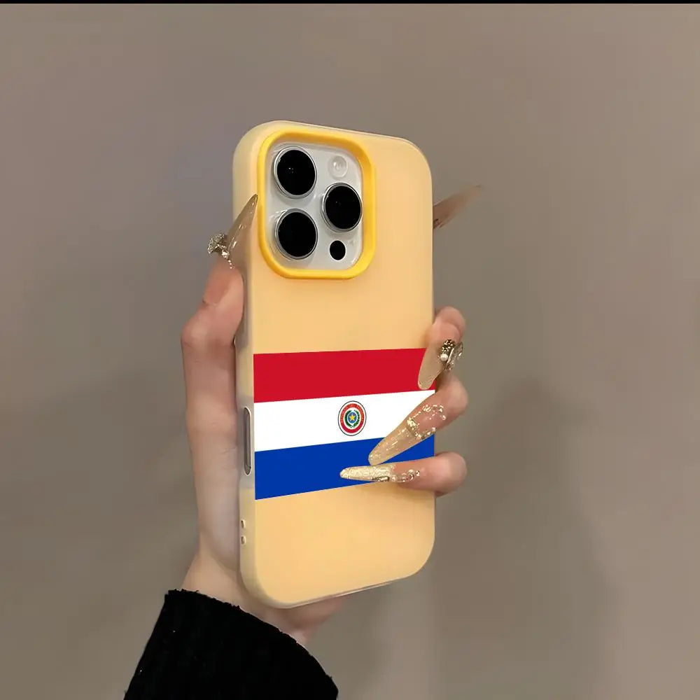 Paraguay Flag iPhone Case 2-in-1 Card Holder | iPhone 13–17 Phone Case Axl z5 iPhone17 Pro Max