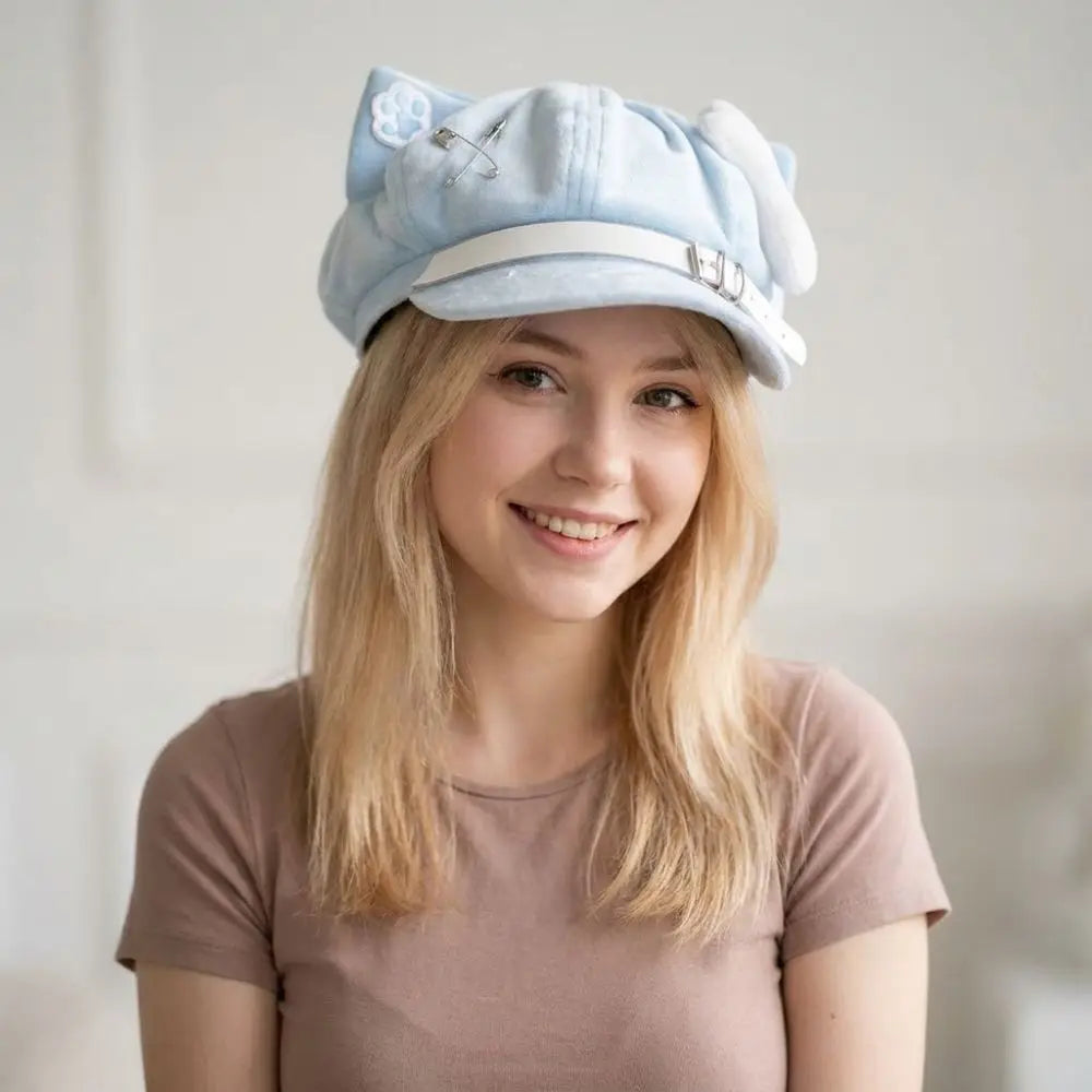 Cat Ears Beret – Japanese Anime Kawaii Women's Cap Fashion Beret Hat Axl