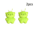 Green Alien Cat Plush Keychain – Cute Stuffed Animal Charm Plush Keychain Charm Axl A2