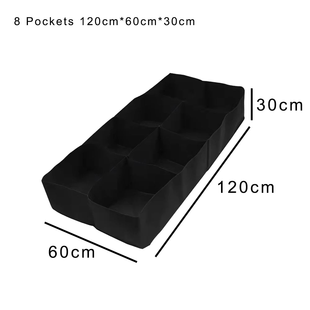 Felt Raised Garden Bed Grow Bags – 4 & 8 Pocket Planter Garden Grow Bags Axl 8 Pockets S