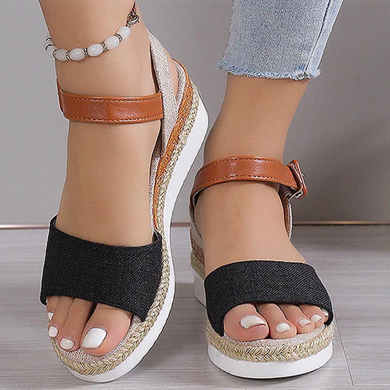 HAJINK Women's Wedge Platform Sandals – Lightweight Summer Wedge Platform Sandals Axl