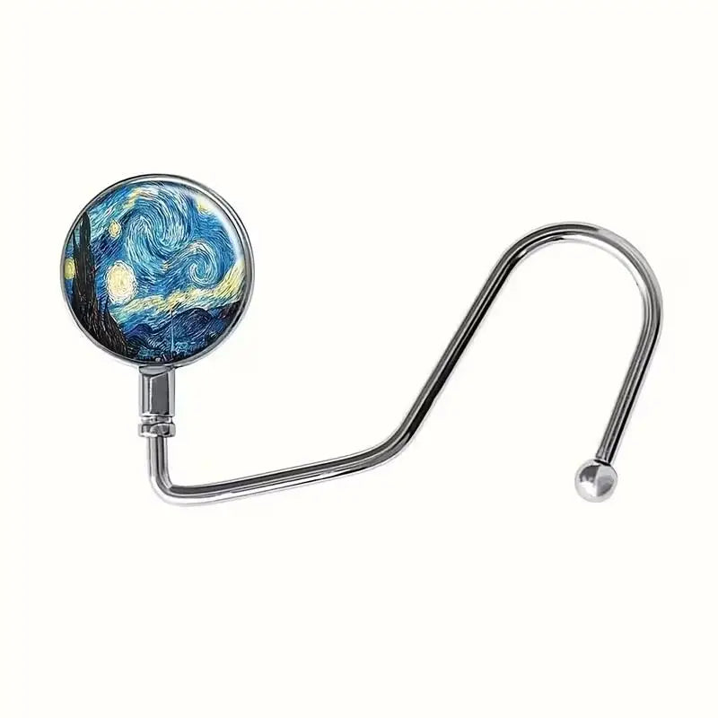 2-Pack Folding Desk Hook – Stainless Steel Portable Bag Hanger Folding Desk Hook Axl