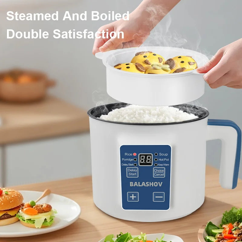 BALASHOV Mini Electric Rice Cooker – Multi-Function 220V EU Electric Rice Cooker Axl
