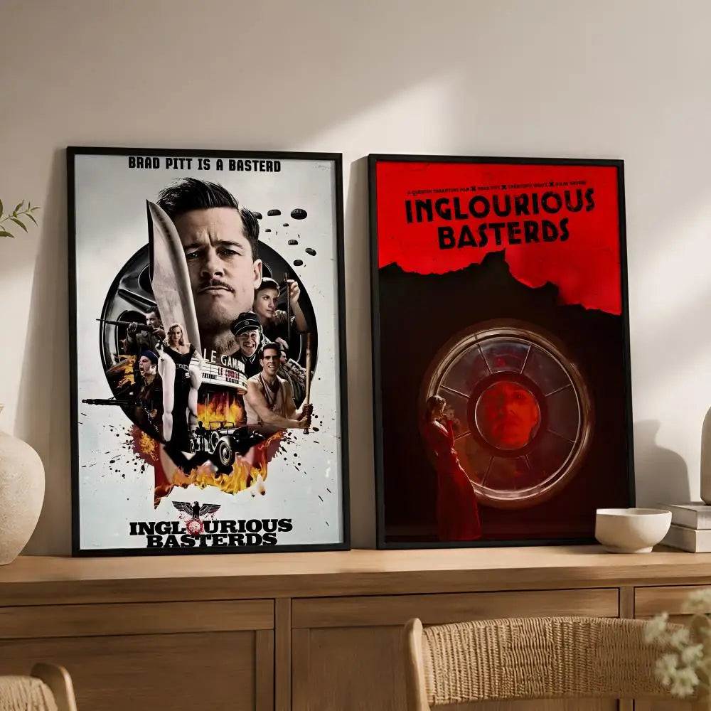 Inglourious Basterds Movie Poster – Peel & Stick PVC Wall Art Movie Wall Poster Axl