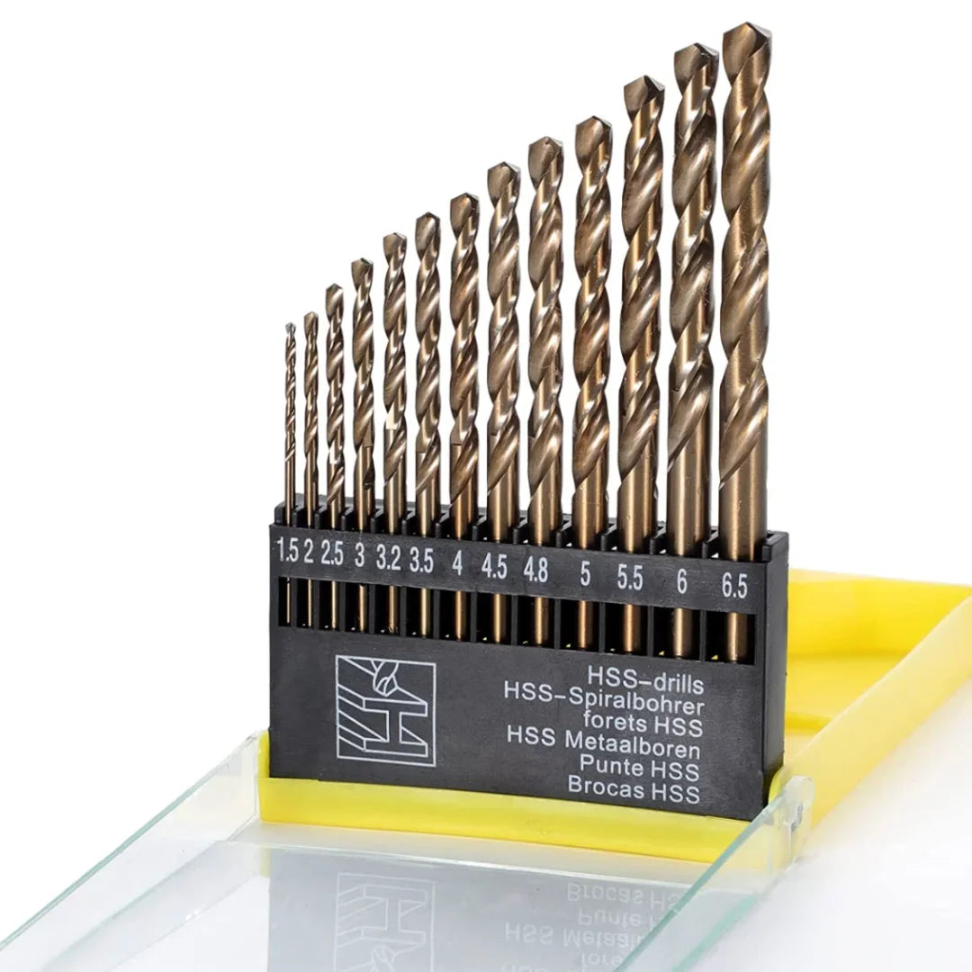 13-Pc Tungsten Carbide Drill Bit Set – Glass, Metal & Tile Masonry Drill Bit Set Axl glod-1set