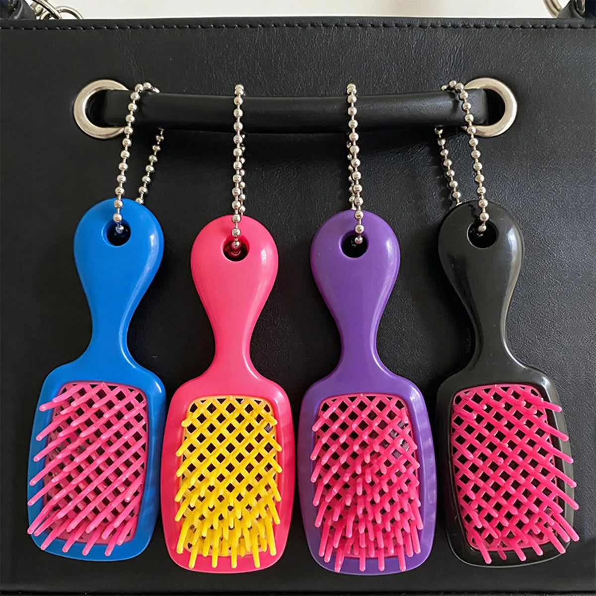 Mini Hairbrush Keychain – Compact Portable Travel Hair Brush Travel Hair Brush Axl
