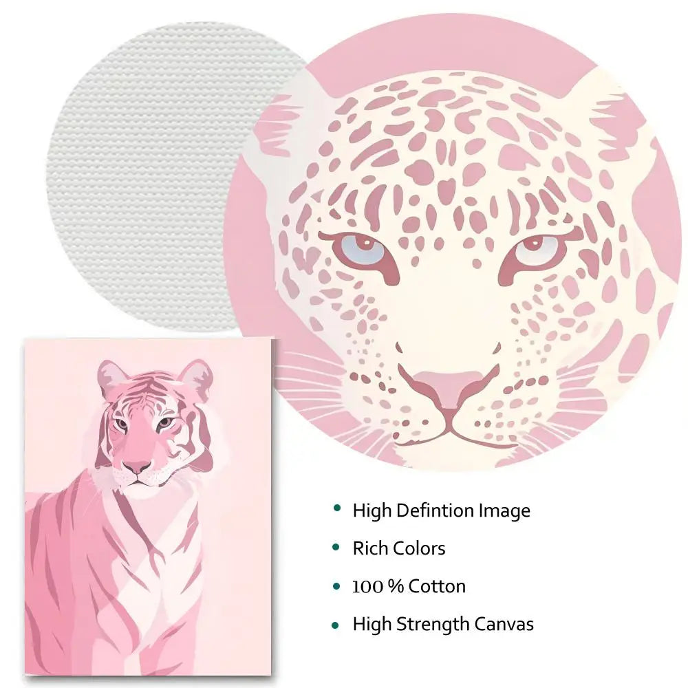 Pink Pattern Minimalist Wall Art Poster Sticker | Home Decor Wall Art Sticker Axl