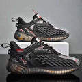Men's Breathable Casual Sneakers – Lace-Up Sport Walking Shoes Men's Casual Sneakers Axl Black 39