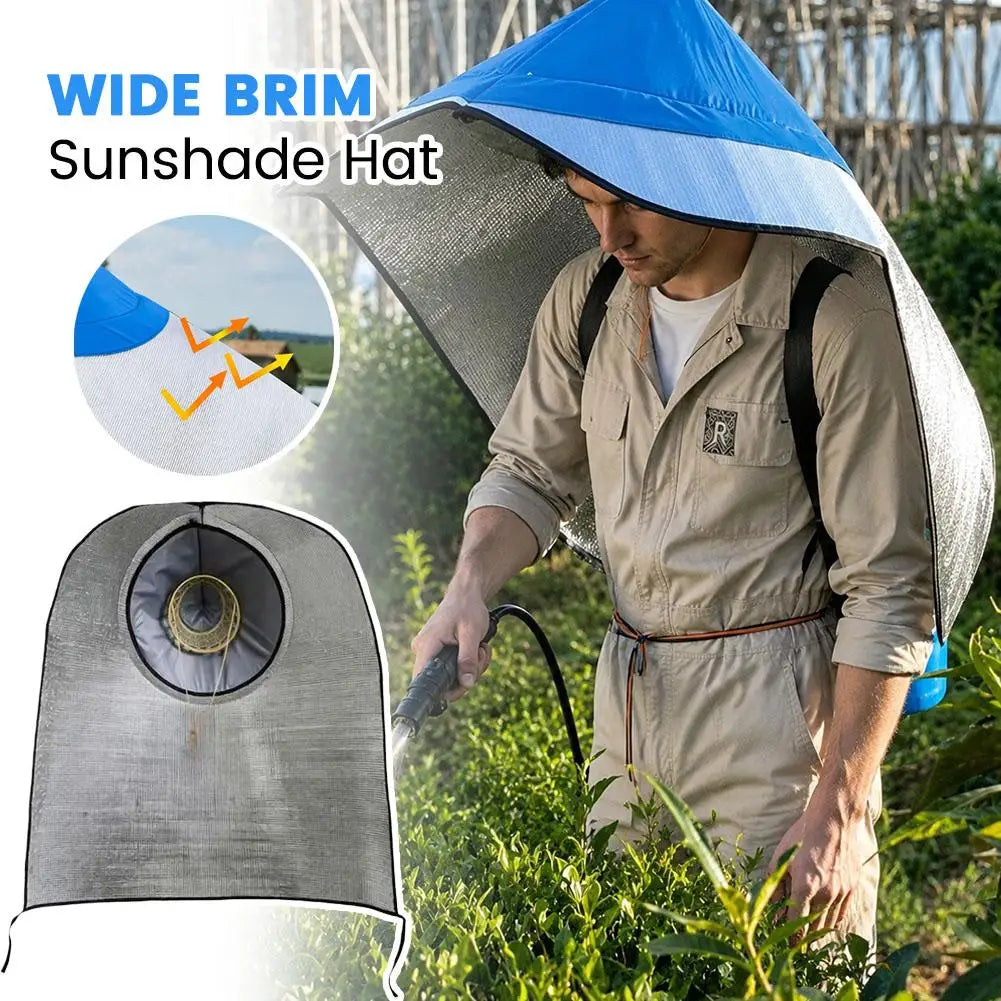 Wide Brim Sun Hat with Neck Cover – UV & Rain Protection Sun Hat Axl