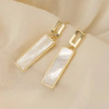 Huitan Geometric Drop Earrings – Women's Trendy Fashion Jewelry Drop Earrings Axl E5763