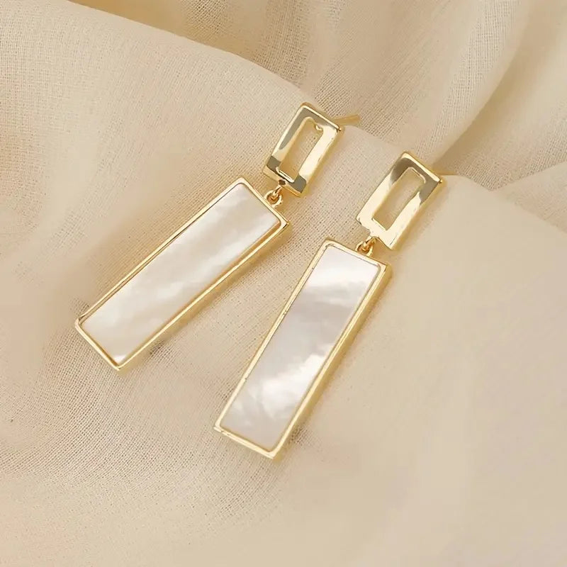 Huitan Geometric Drop Earrings – Women's Trendy Fashion Jewelry Drop Earrings Axl E5763