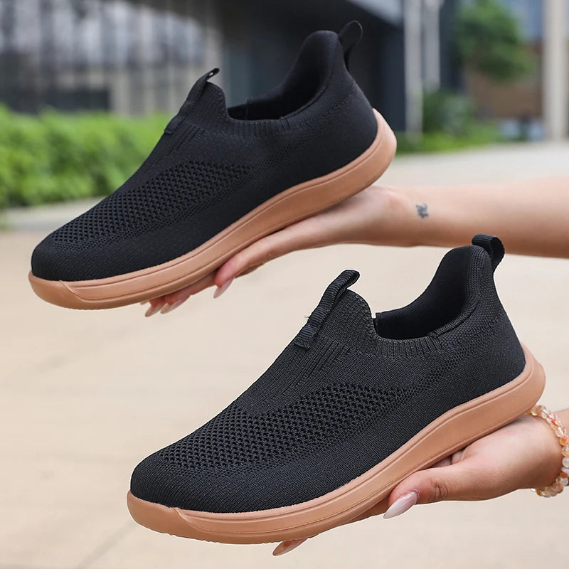 ZULIWAGN Breathable Mesh Slip-On Sneakers – Lightweight Men's Shoes Mesh Slip-On Sneakers Axl