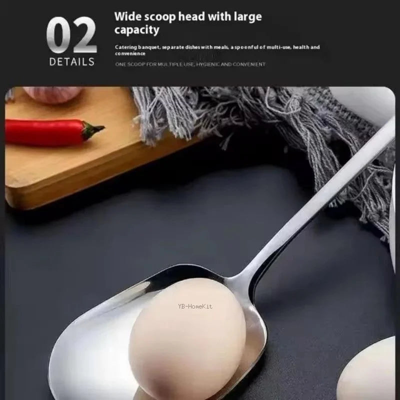 Stainless Steel Large Serving Spoon – Ergonomic Kitchen Utensil Serving Spoon Axl