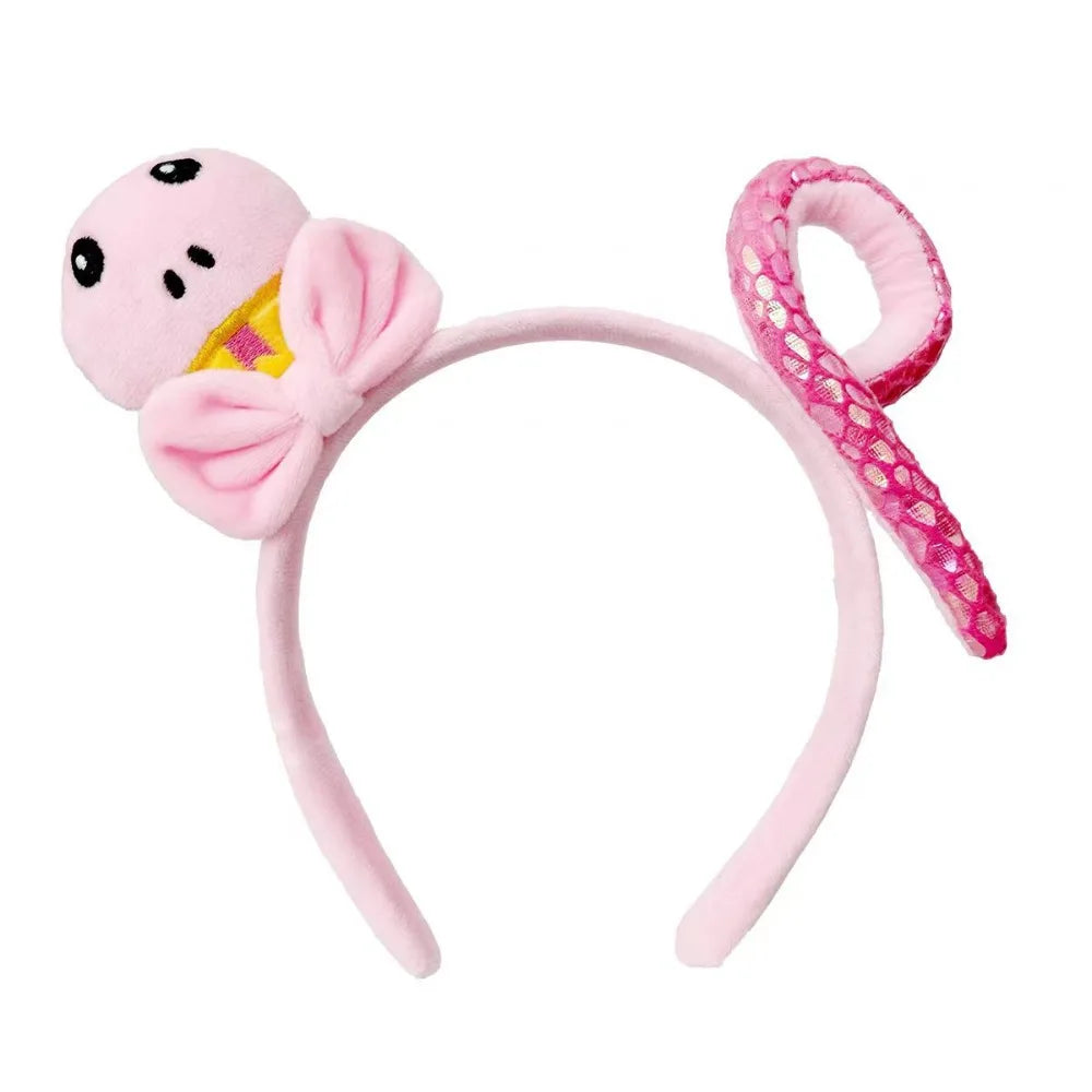 Girls Flower Braid Wig Headband – Chinese Style Hair Accessory