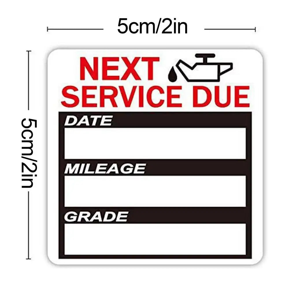 Oil Change Reminder Stickers 40 Pack – Car & Motorcycle Window Vehicle Reminder Stickers Axl 10 pictures