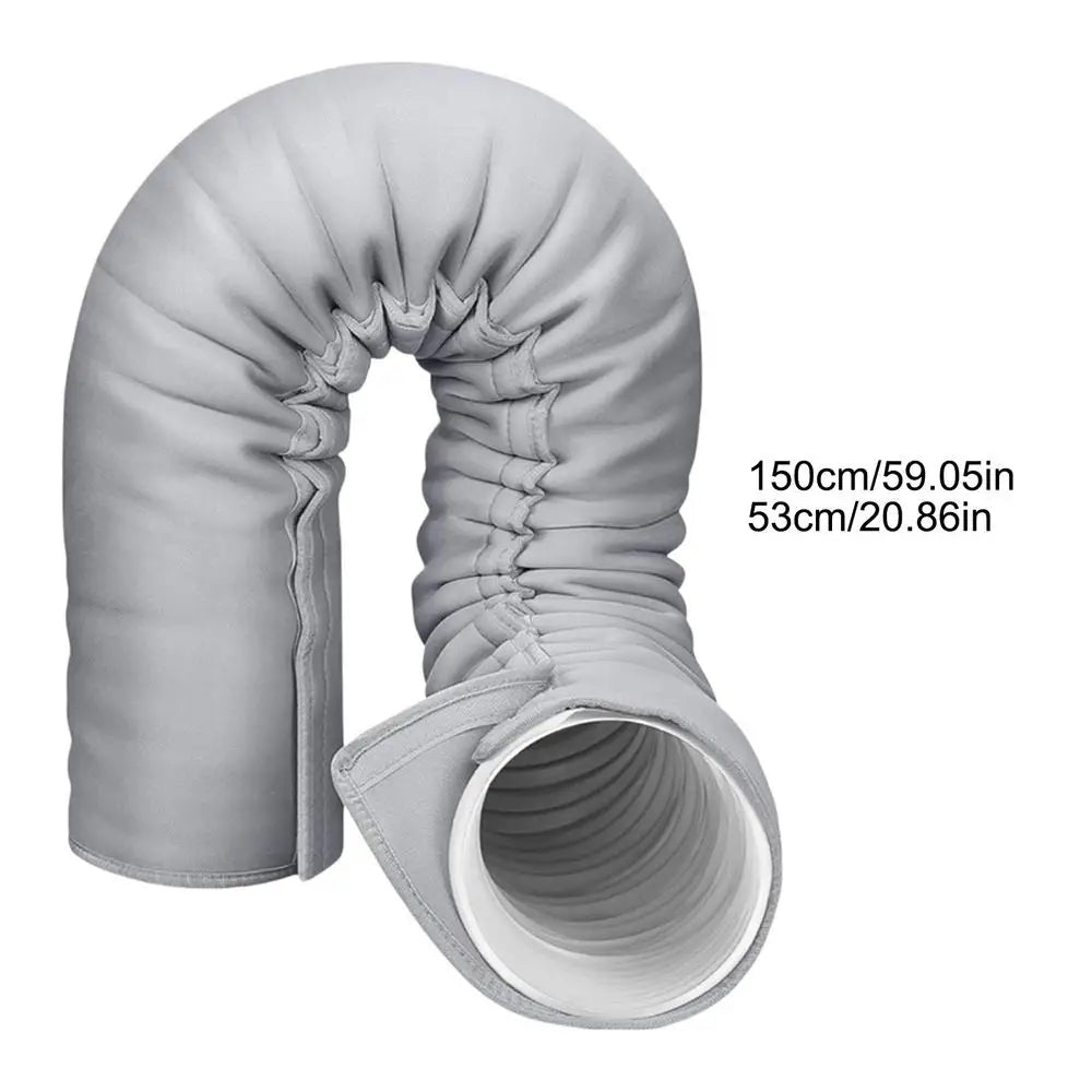 AC Hose Insulation Sleeve with 3 Straps | Portable AC Wrap AC Hose Insulation Sleeve Axl Gray