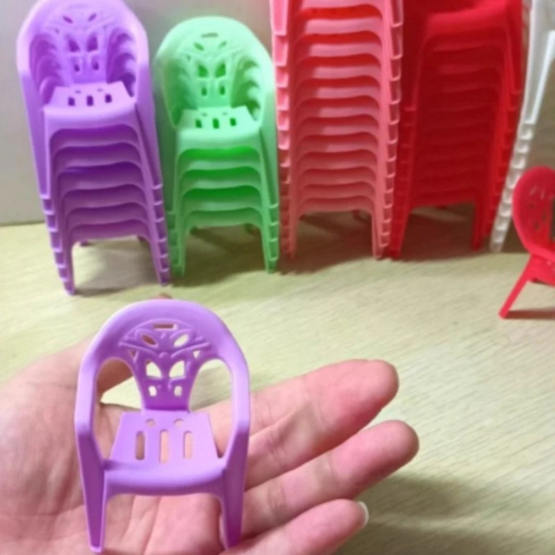 Mini Dollhouse Chair Set – 6 Colors | Crafts & Home Decor Dollhouse Miniature Furniture Axl