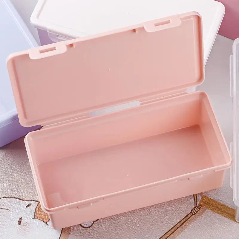 Colorful Plastic Pencil Box – Stackable Storage Organizer Pencil Storage Box Axl