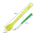 2-in-1 Long Handle Slotted Spoon & Fruit Fork Kitchen Tool Kitchen Utensil Set Axl 1set