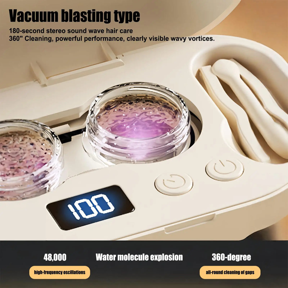 Ultrasonic Contact Lens Cleaner – Portable Electric Case Lens Cleaning Device Axl Default Title