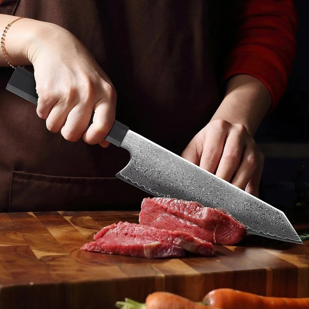 Japanese Damascus Chef Knife – 67-Layer VG10 Steel, 21cm Damascus Chef Knife Axl