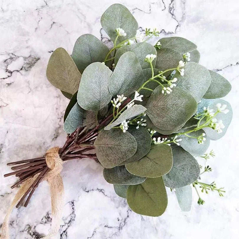 Artificial Eucalyptus Stems – Faux Greenery for Wedding & Home Artificial Floral Stems Axl