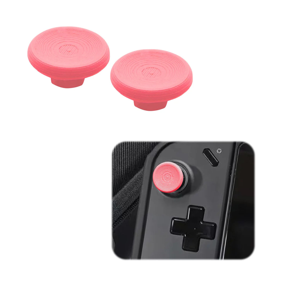 Legion Go Joystick Cap PLA Replacement – Anti-Slip, 4 Colors Controller Joystick Cap Axl Pink