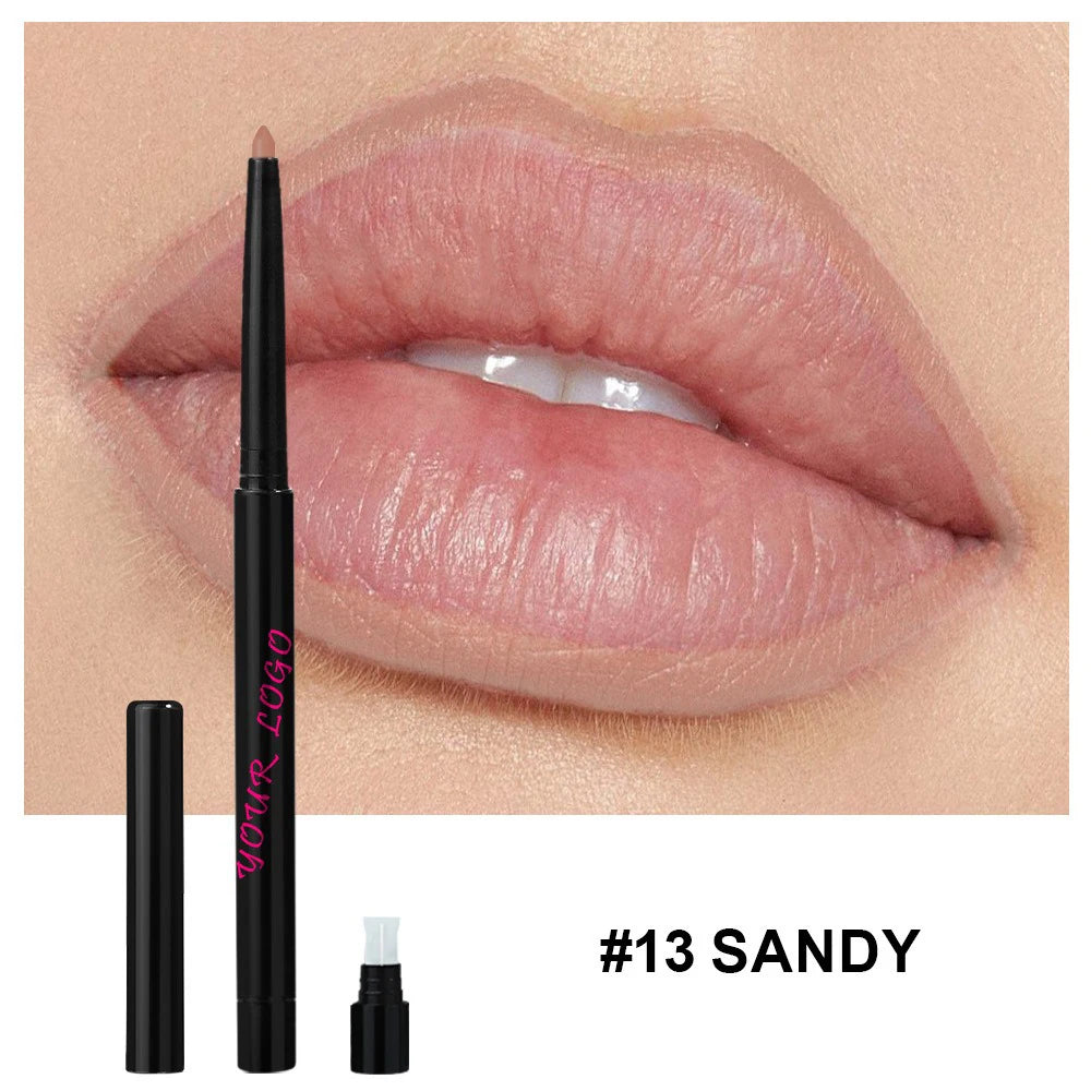 Waterproof Matte Lip Liner Pencil – Vegan, Long-Lasting Lip Liner Pencil Axl 13 40pcs with logo