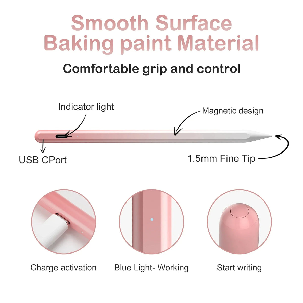 Universal Gradient Stylus Pen for iPad, Samsung & Android Tablet Stylus Pen Axl