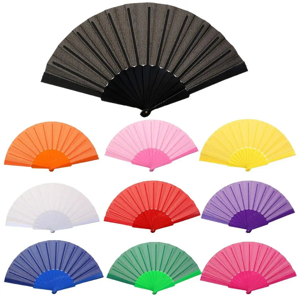 Portable Folding Hand Fan – Weddings, Dance & Cosplay Folding Hand Fan Axl